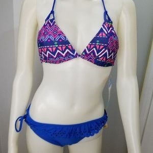 California Waves Woman Swimsuit 2Pc Size S
